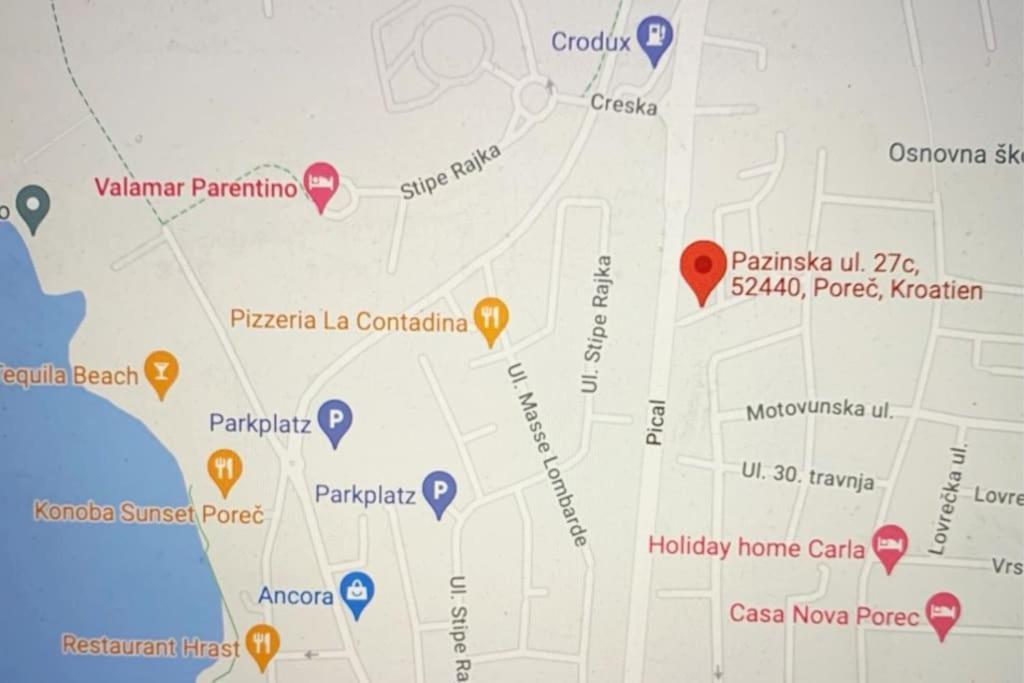 Porec, Tolle 3 Zi-Whg, Sehr Zentral, Top Zustand! Mit Internet Und W-Lan! Ngoại thất bức ảnh